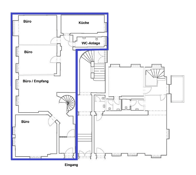 Grundriss, Erdgeschoss