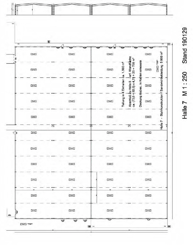 Grundriss Halle 7