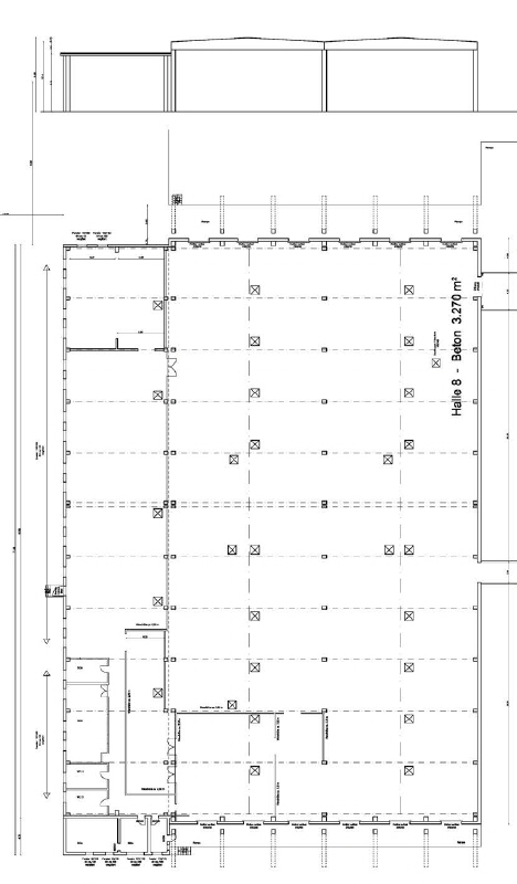 Grundriss Halle 8