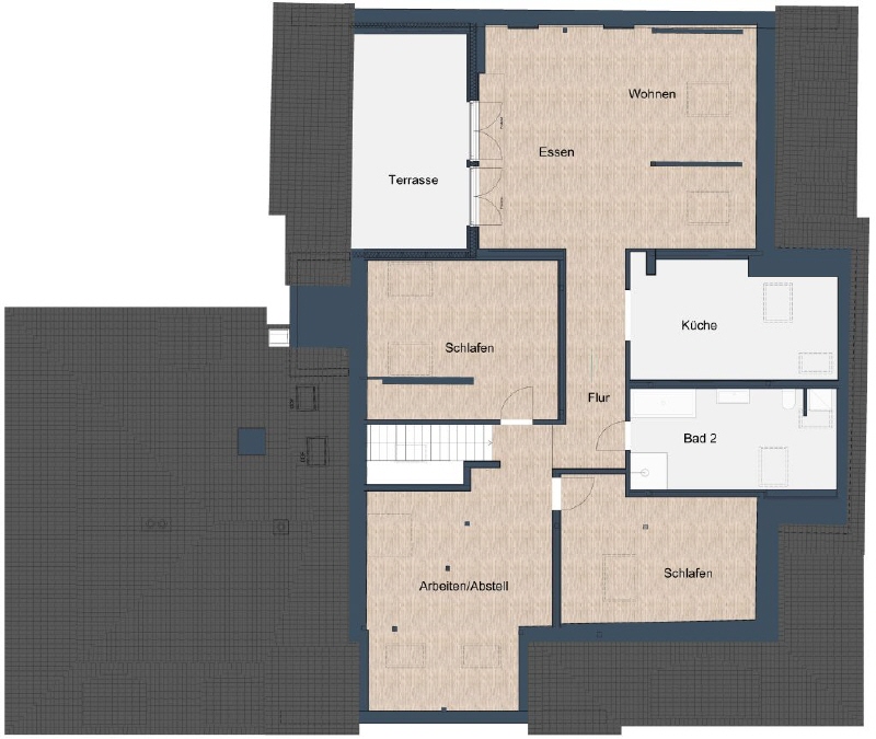 Grundriss obere Ebene