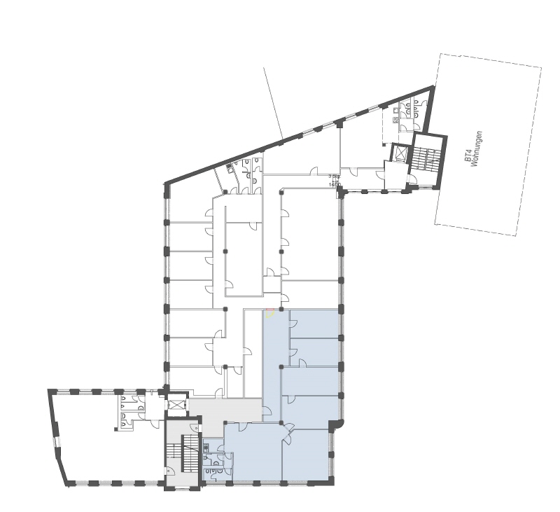 Grundriss Teilfläche mit ca 234,10qm