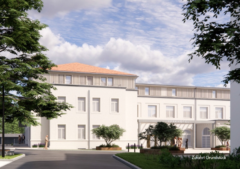 Visualisierung Zufahrt Grundstück