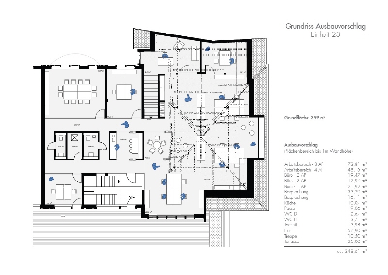 Grundriss Einheit 23 Ausbauvariante