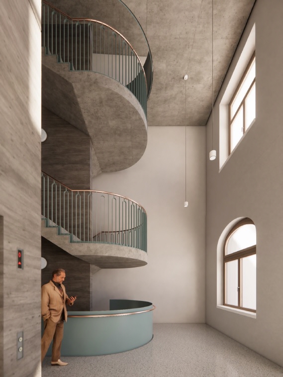 Visualisierung Treppenhaus