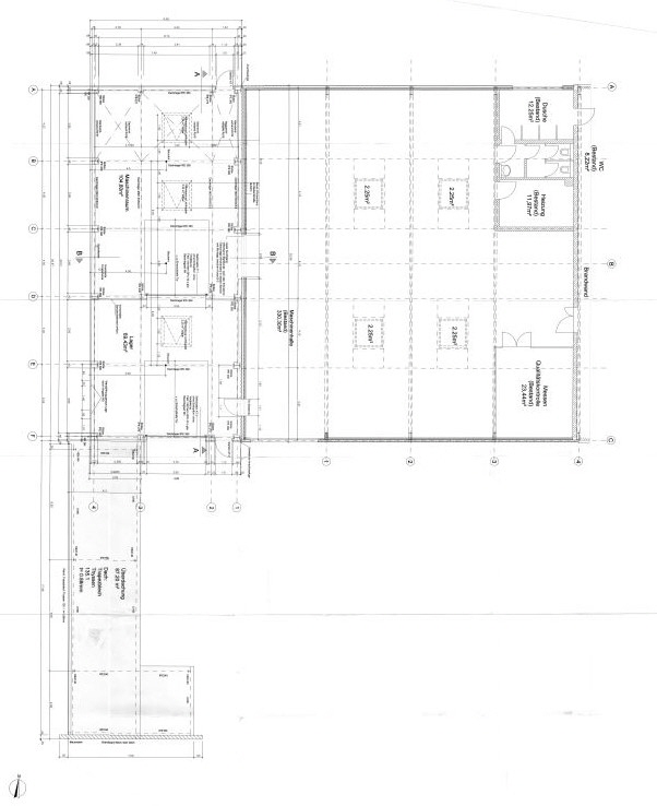 Grundriss Anbau und Freilager