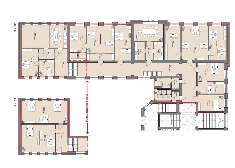 Grundriss Erdgeschoss Variante 1