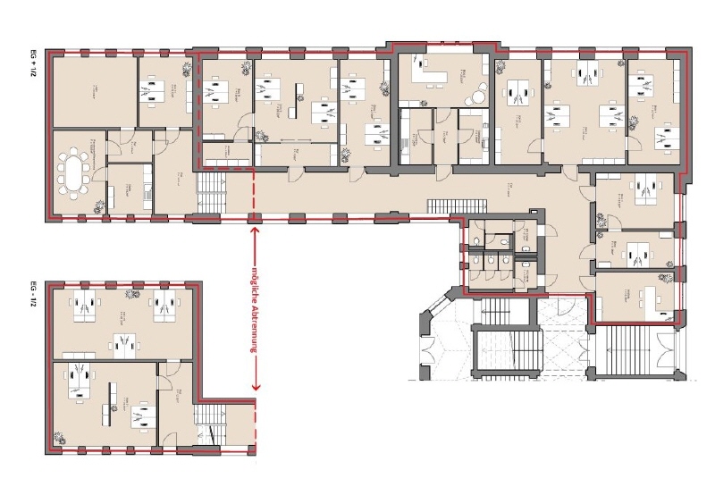 Grundriss Erdgeschoss Variante 2